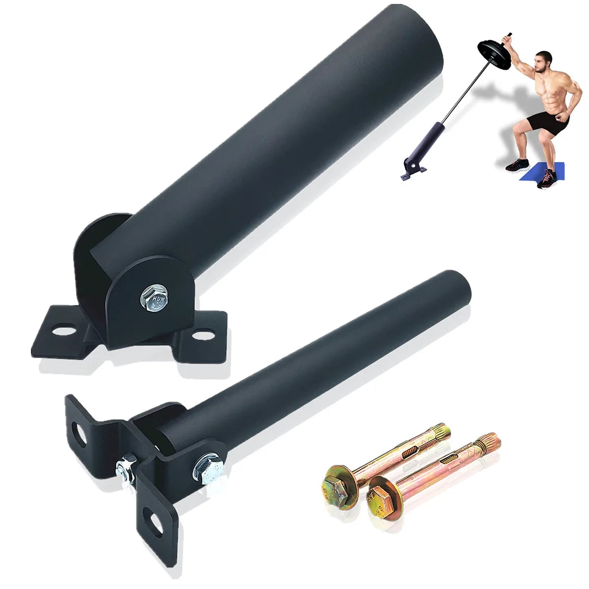 25/50mm T Bar Row Platform landmine Attachment Wall Mount Rotation Barbell Bar for Home Gym Fitness Muscle Workout Accessories