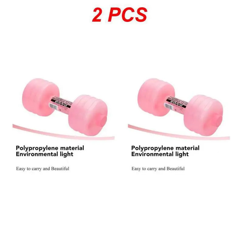 1/2/4PCS 1kg Gym Weight Loss Exercise Women Comprehensive Home Water Dumbbells For Fitness Aquatic Barbell