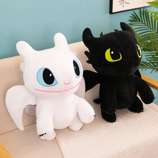 Large Toothless Dragon Body Pillow Cute Cartoon Dragon Plush Toy Soft Decorative Throw Pillow Cushion Anime Stuffed Doll Decor