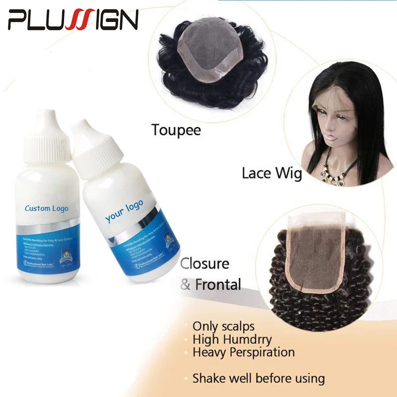 Plussign Wig Glue With Remover Super Lace Glue For Lace Wigs/Toupee/Closure Hair Glue Remover Wig Installation Kit